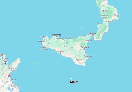 Map for Scenes of Sicily - Rich Cultural Heritage Sailing Cruise