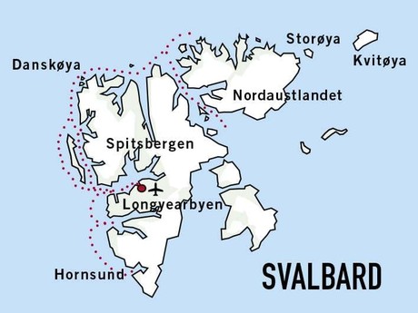 Map for Svalbard Adventure - A True Arctic Expedition