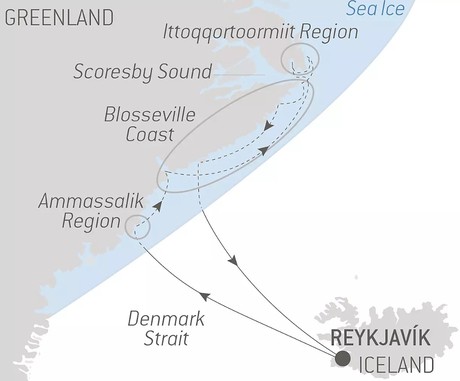 Map for Inuit Spring at the Edge of Scoresby Sund