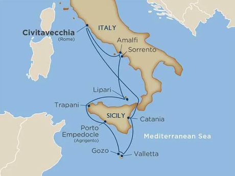 Map for Sicilian Splendours