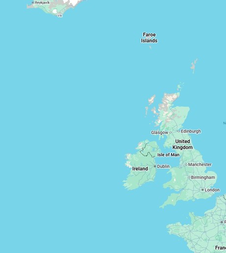 Map for 11 Days Luxury British Isles Cruise - Belfast to Edinburgh