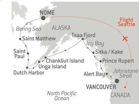 Map for Alaska and Its Fur Traders