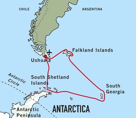 Map for Expedition Antarctica - The Great Penguin Adventure