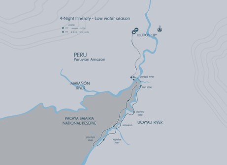 Map for Aria Amazon Explorer Cruise