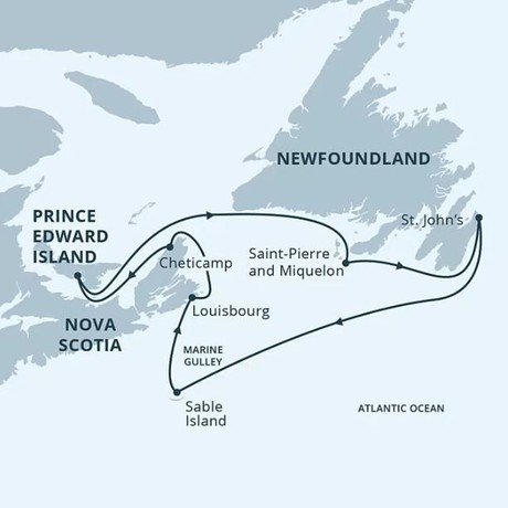 Map for Atlantic Canada Explorer