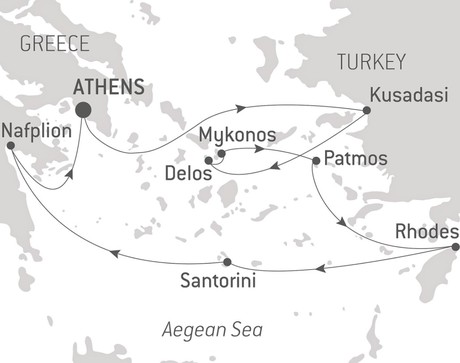 Map for Music in Autumnal Greece