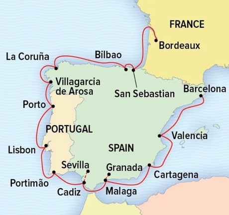 Map for Barcelona to Basque Country: Tracing History & Culture on the Iberian Peninsula