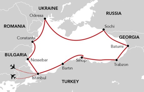 Map for Black Sea Odyssey (Island Sky)