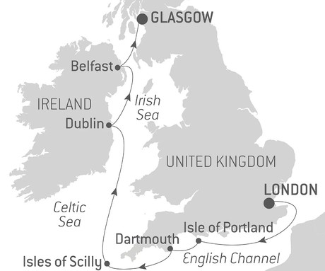 Map for Celtic Secrets & Landscapes in Luxury