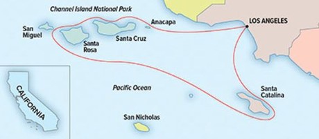 Map for Base Camp Channel Islands aboard NG Venture