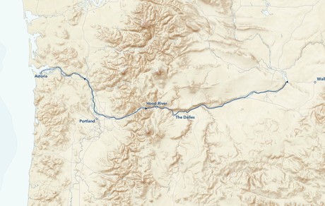 Map for Columbia River: Harvests, History and Landscapes of the Pacific Northwest