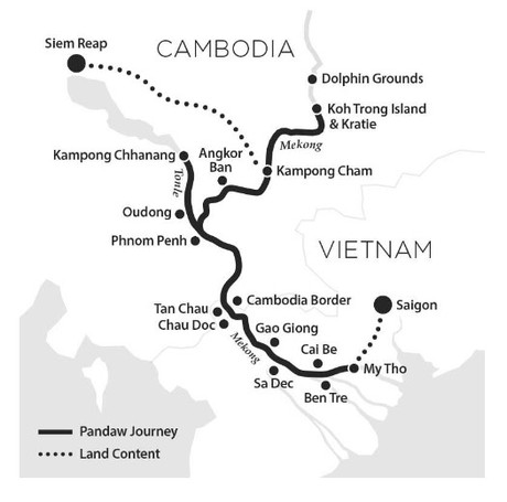 Map for Deeper and Further on the Mekong River