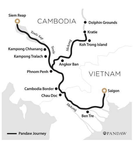 Map for Deeper and Further on the Mekong River