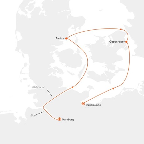 Map for A Break with Plenty of Hygge in Denmark Small Ship Cruise