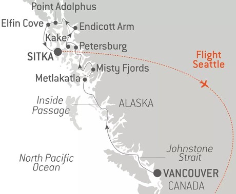 Map for Emblematic Alaska