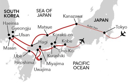 Map for Eternal Japan & South Korea