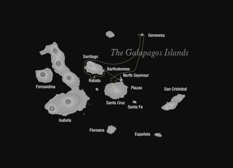 Map for Central Galapagos 5 Days (Camila)