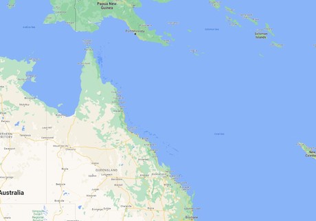 Map for Great Barrier Reef Snapshot Cruise