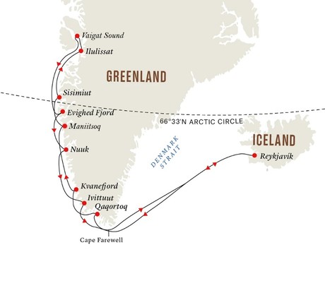 Map for Disko Bay – The Heart of Greenland