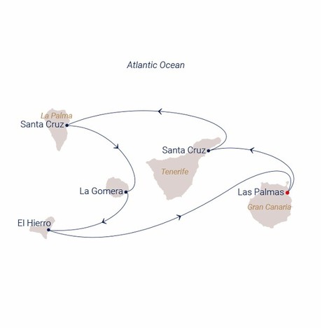 Map for Beautiful Greens Of The Canary Islands