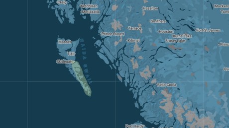 Map for Haida Gwaii - British Columbia Cruise
