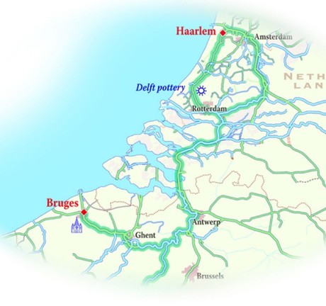 Map for Classic River Cruise – Holland to Belgium