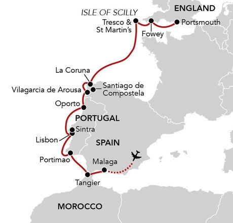 Map for Iberian Stepping Stones