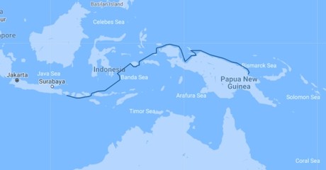 Map for Indonesian Explorer: Raja Ampat to Papua New Guinea 2023