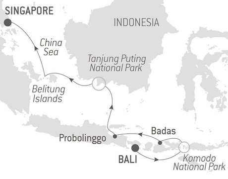 Map for Intriguing Indonesia