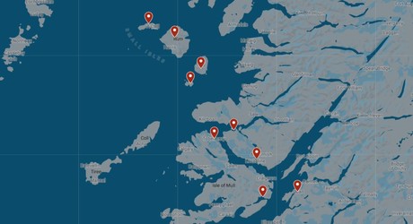 Map for Scotland's Isle of Mull and Small Isles Explorer Cruise