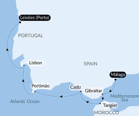 Map for Jazz Festival, between Moroccan Shores and Iberian Landscapes
