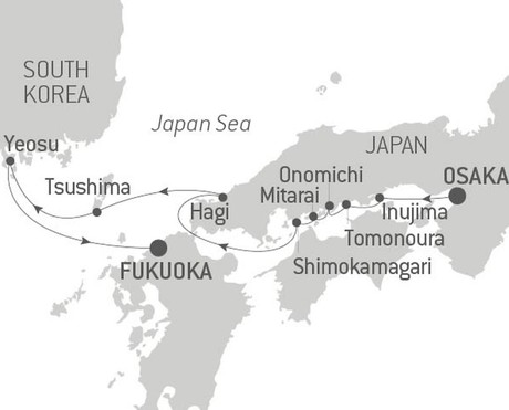 Map for Japan in Depth - Expedition on the Kitamae Route