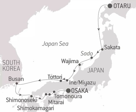 Map for Expedition to the Kitamae Route