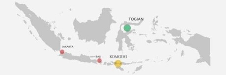 Map for Komodo National Park Kayak and Liveaboard