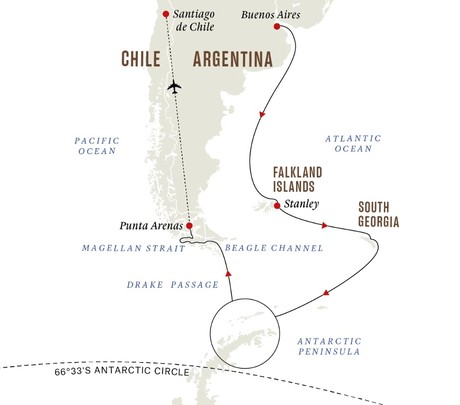 Map for Life Returns | Springtime Expedition to Antarctica