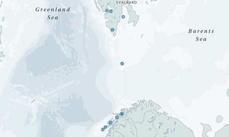 Map for Lofoten, Bear Island & Svalbard Expedition Cruise