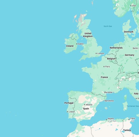 Map for 17 Days Luxury Mediterranean Cruise - Malaga to Dublin