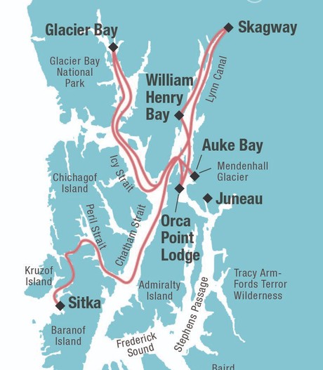 Map for North to True Alaska Expedition