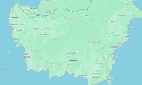 Map for Orangutan & Dayak Village - Borneo River Cruise