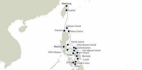 Map for Island Trails of the Philippines 