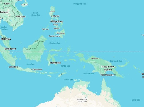 Map for 22 Days Luxury Philippines, Malaysia & Indonesia Cruise - Manila to Darwin