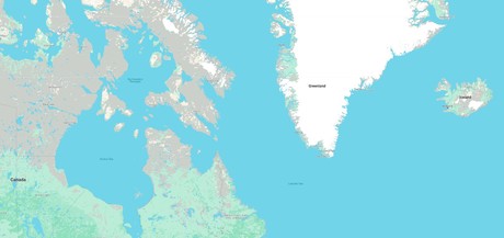 Map for Pond Inlet, Nunavut to Reykjavik - Canada, Greenland & Iceland Luxury Cruise
