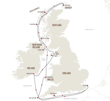 Map for British Isles – Remote Islands, Natural Wonders and a Diverse Coastline