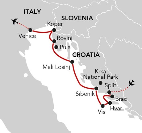 Map for Sailing to La Serenissima