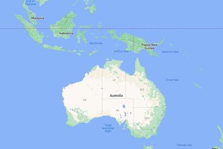 Map for Singapore to Brisbane Luxury Cruise