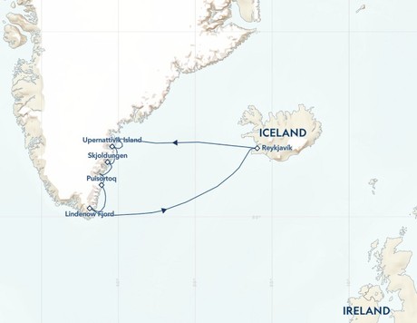 Map for Southeast Greenland: Exploring at the Edge of the Ice Cap