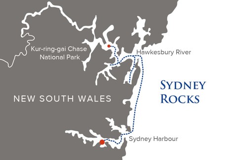 Map for Sydney Rocks – New Year Spectacular Cruise