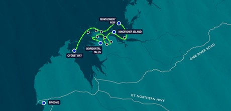 Map for Taste of the Kimberley - 4 Day Kimberley Cruise