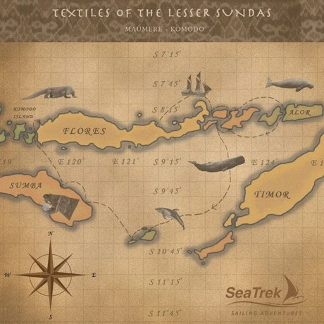 Map for The Textiles Of The Lesser Sundas - From Maumere To Komodo