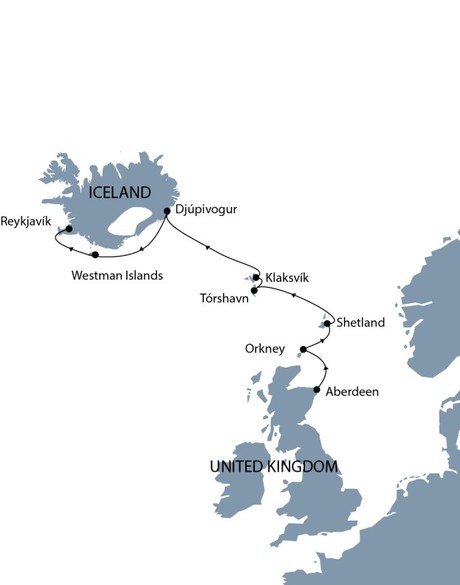 Map for Through the North Atlantic